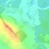 Топографическая карта Гледневичи, высота, рельеф