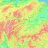Топографическая карта Scottish Borders, высота, рельеф
