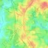 Топографическая карта Jonesboro, высота, рельеф