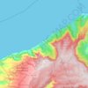 Топографическая карта Na Pali Coast State Park, высота, рельеф