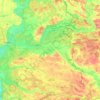 Топографическая карта Добрушский район, высота, рельеф