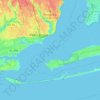 Топографическая карта Pensacola Bay, высота, рельеф