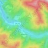 Топографическая карта Марьино, высота, рельеф