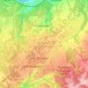 Топографическая карта городской округ Кольцово, высота, рельеф