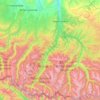 Топографическая карта Карачаевский район, высота, рельеф