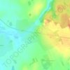 Топографическая карта Черноручье, высота, рельеф