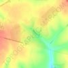 Топографическая карта Симоново, высота, рельеф
