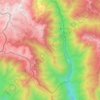Топографическая карта 洞朗地区, высота, рельеф