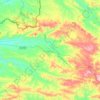 Топографическая карта Aroche, высота, рельеф