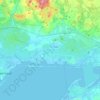 Топографическая карта Светловский городской округ, высота, рельеф