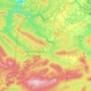 Топографическая карта Серпиевское сельское поселение, высота, рельеф