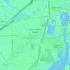 Топографическая карта North Miami Beach, высота, рельеф