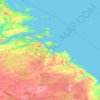 Топографическая карта Плотинское сельское поселение, высота, рельеф
