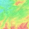 Топографическая карта Saint-Trond, высота, рельеф