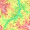 Топографическая карта Plauen, высота, рельеф