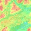 Топографическая карта Брызгаловское сельское поселение, высота, рельеф