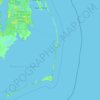 Топографическая карта Cape Hatteras National Seashore, высота, рельеф