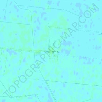Топографическая карта Chykosh-Horonda, высота, рельеф