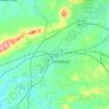 Топографическая карта Talladega, высота, рельеф