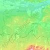 Топографическая карта Лельчицкий район, высота, рельеф