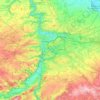 Топографическая карта Прага, высота, рельеф