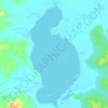 Топографическая карта озеро Эворон, высота, рельеф