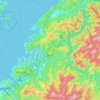 Топографическая карта Асикита, высота, рельеф