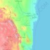 Топографическая карта Тамаулипас, высота, рельеф