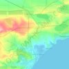Топографическая карта Береговой сельский совет, высота, рельеф