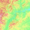 Топографическая карта Акшинский муниципальный округ, высота, рельеф