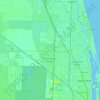 Топографическая карта Palm Beach Gardens, высота, рельеф