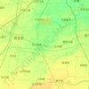 Топографическая карта 南皮县, высота, рельеф