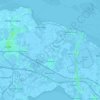 Топографическая карта Капелле, высота, рельеф