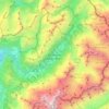 Топографическая карта Шамони-Мон-Блан, высота, рельеф