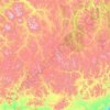 Топографическая карта Хасынский муниципальный округ, высота, рельеф