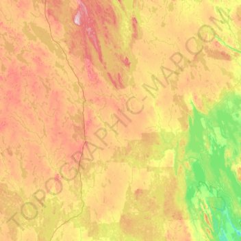 Топографическая карта Суна, высота, рельеф