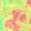 Топографическая карта Духовщинский муниципальный округ, высота, рельеф