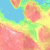 Топографическая карта Онежский район, высота, рельеф