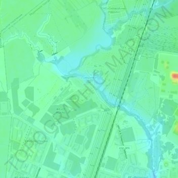 Топографическая карта Лаврики, высота, рельеф