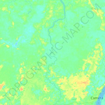 Топографическая карта Torres do Cupijó, высота, рельеф