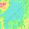 Топографическая карта Lake Simcoe, высота, рельеф