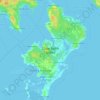 Топографическая карта Cape Sable Island, высота, рельеф