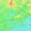 Топографическая карта London Borough of Ealing, высота, рельеф