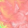 Топографическая карта Apache County, высота, рельеф