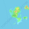 Топографическая карта Соловецкие острова, высота, рельеф