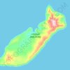 Топографическая карта остров Завьялова, высота, рельеф