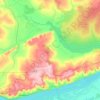 Топографическая карта Усинское сельское поселение, высота, рельеф