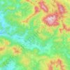 Топографическая карта Тур'є-Реметівська сільська громада, высота, рельеф