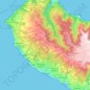 Топографическая карта Calheta, высота, рельеф