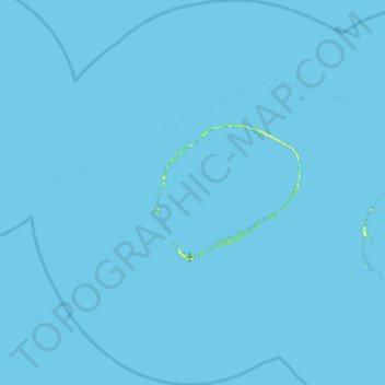 Топографическая карта Tikehau, высота, рельеф